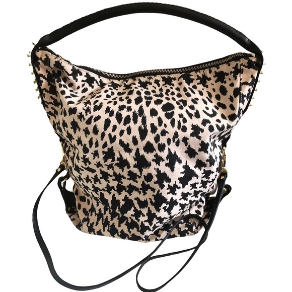 Alexander McQueen Leather Canvas Houndstooth Large Tote Crossbody - Picture 6 of 14